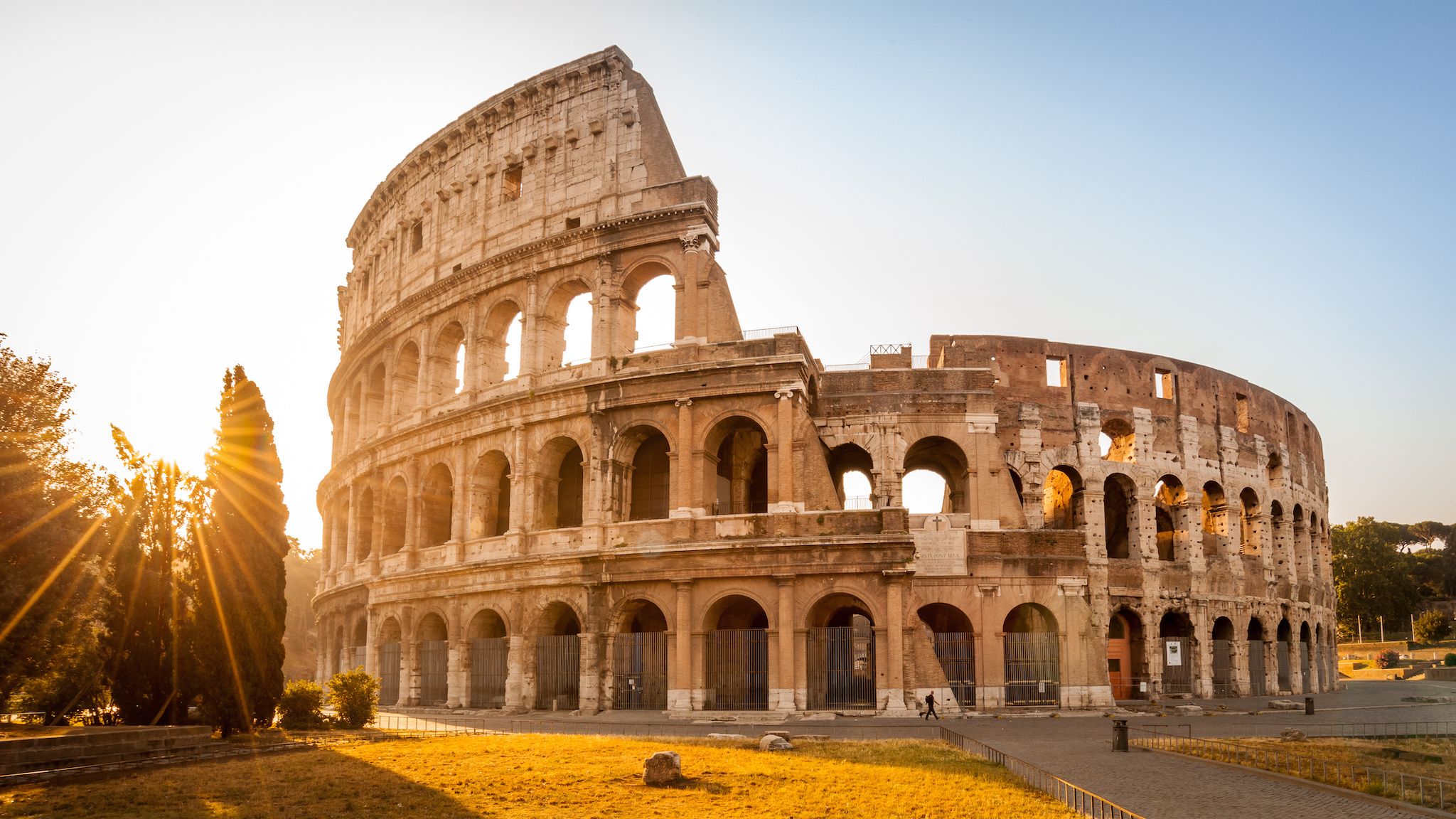 Colosseum at sunrise, Rome